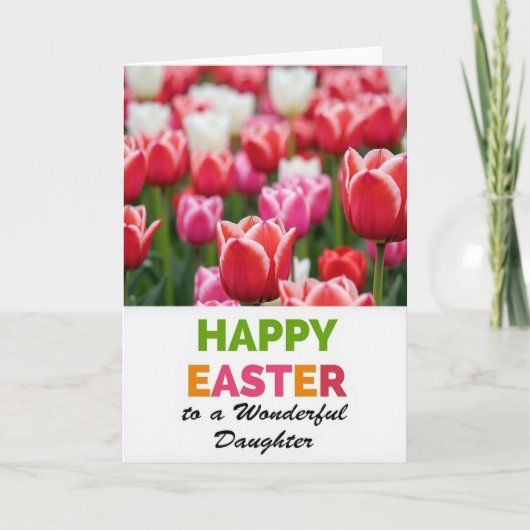Tulp Bloei Wenskaart Kaart (Voorkant)