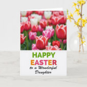 Tulp Bloei Wenskaart Kaart (Gele Bloem)