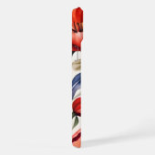 Tulp Bloeiende WC Patroon Ontwerp iPhone Hoesje (Rechterkant)