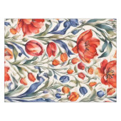 Tulp Bloeiende WC Patroonontwerp Tafelkleed (Voorkant (Horizontaal))