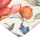 Tulp Bloeiende WC Patroonontwerp Tafelkleed (Gekanteld)