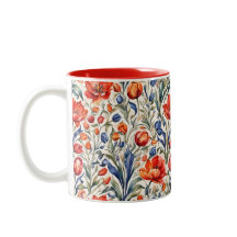 Tulp Bloeiende WC Patroonontwerp