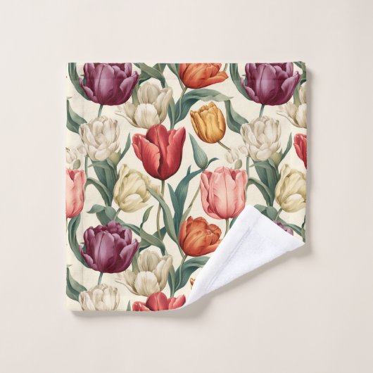 Tulp Bloem Bloemen Pasen Bad Handdoek (Wasdoekje)