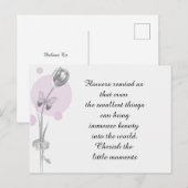 Tulp Bloem Dank Je Briefkaart (Voorkant / Achterkant)