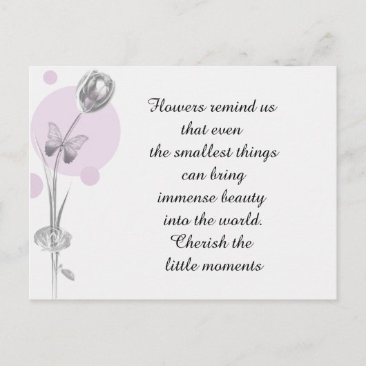 Tulp Bloem Dank Je Briefkaart (Voorkant)