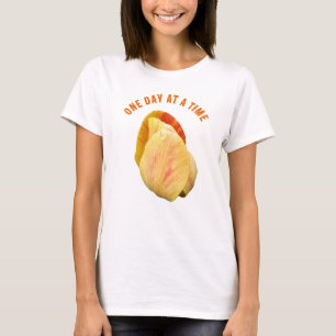 Tulp Bloem Eén Dag Op Een Keer Inspirerend T-shirt