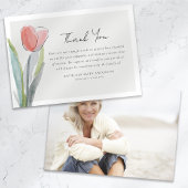 Tulp Bloem Foto Sympathie Begrafenis Bedankkaart