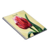 Tulp Bloem Kunst Bloem Journal Personaliseer Notitieboek (Rechterzijde)