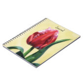 Tulp Bloem Kunst Bloem Journal Personaliseer Notitieboek (Linkerzijde)