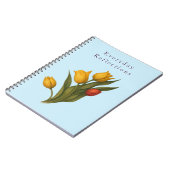 Tulp Bloem Notebook | Dagelijkse Reflecties Notitieboek (Linkerzijde)