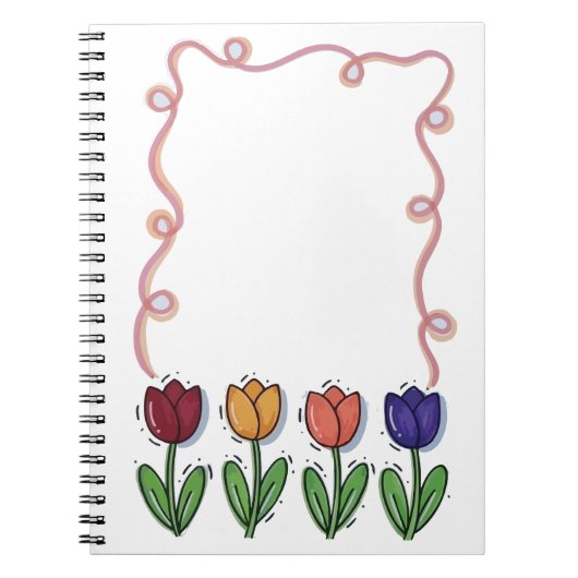 Tulp bloem notitieboek (Voorkant)