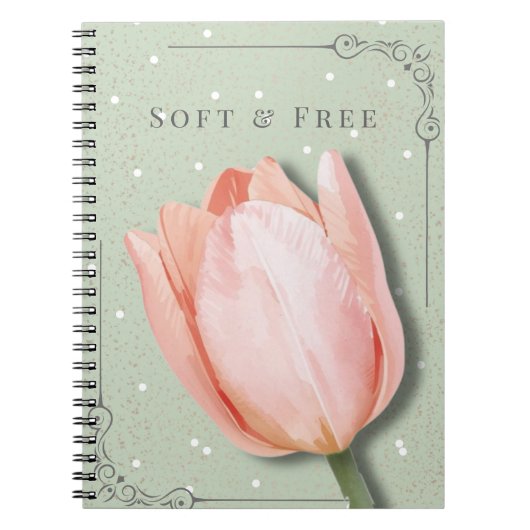 Tulp Bloem Notitieboek | Zachte & Vrije Journal (Voorkant)