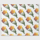 Tulp Bloem Patroon Cadeaupapier (Vlak)