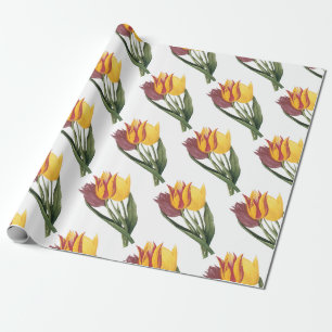 Tulp Bloem Patroon Cadeaupapier