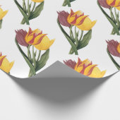 Tulp Bloem Patroon Cadeaupapier (Hoek)