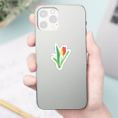 Tulp Bloem | Schattige Bloemen Sticker (Telefoon)