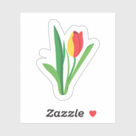 Tulp Bloem | Schattige Bloemen Sticker