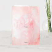 Tulp Bloem Sympathie Kaart Verlies begrafenis Memo (Achterkant)