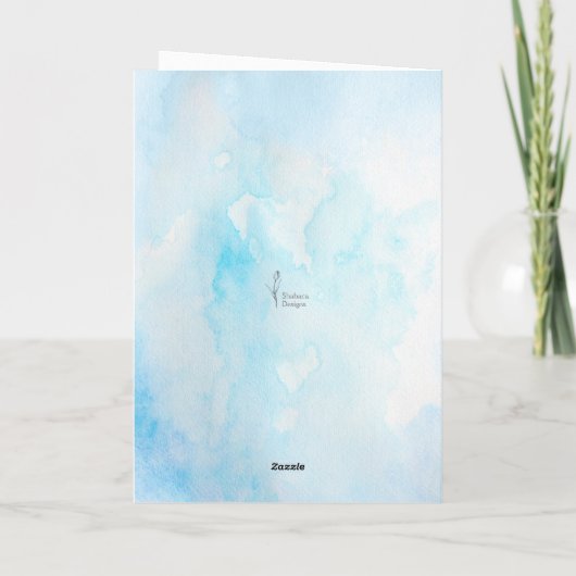 Tulp Bloem Sympathie Kaart Verlies begrafenis Memo (Achterkant)