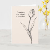 Tulp Bloem Sympathie Kaart Verlies begrafenis Memo (Gele Bloem)