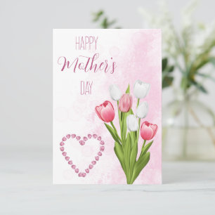 Tulp bloemboeket Fijne Moederdag kaart