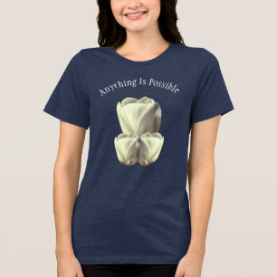 Tulp Bloemen Alles Is Mogelijk Inspirerend  Tri-Blend Shirt