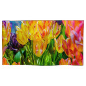 Tulp Bloemen - Bloeien Kussensloop (Voorkant-Links)
