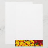 Tulp Bloemen Briefpapier Lente Gele Tulpen (Voorkant / Achterkant)