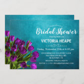 Tulp Bloemen Bruids Douche Uitnodiging (Voorkant / Achterkant)