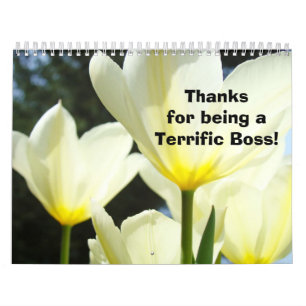 Tulp Bloemen Fotografie Kalender Bedankt Baas