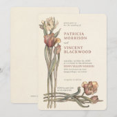  Tulp Bloemen Lijst Huwelijksuitnodiging Kaart (Voorkant / Achterkant)