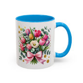Tulp Bloemen Mok Lente Bloem Geschenk Beker