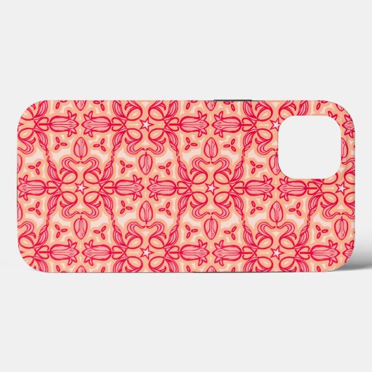 Tulp bloemen vouw rode roze veer Case-Mate iPhone case (Achterkant (horizontaal))