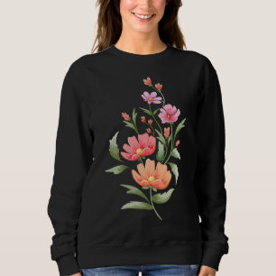Tulp Bloemen Waterverf Schilderen Bloemrijk Bouque Trui