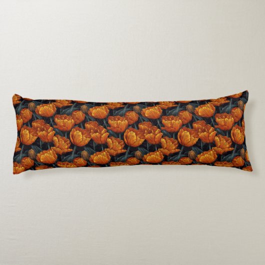 Tulp Bloemige Kustdecor Moderne Nek Lichaamskussen (Achterkant)