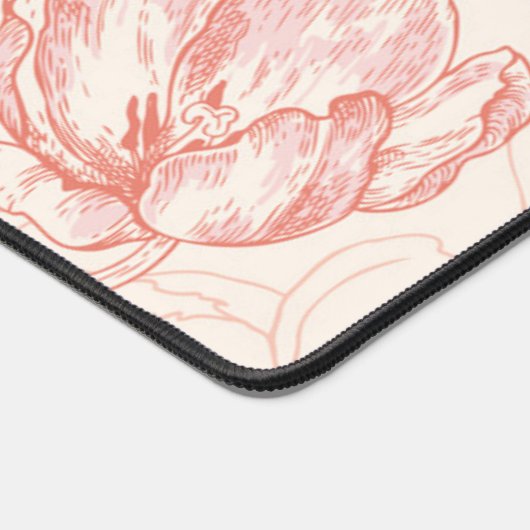  tulp bloemmotief bureaumat (Hoek)