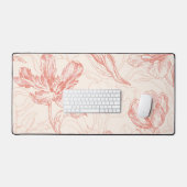 tulp bloemmotief bureaumat (Keyboard & Muis)
