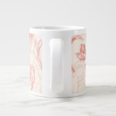  tulp bloemmotief grote koffiekop (Achterkant)