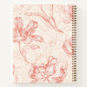  tulp bloemmotief notitieboek (Achterkant)
