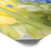 Tulp bloemschildering poster (Hoek)