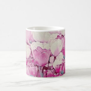 Tulp Blush Waterverf Flowers Koffiemok
