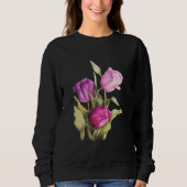 Tulp Boer Wildflower Waterverf Liefhebber Gift Trui (Voorkant)