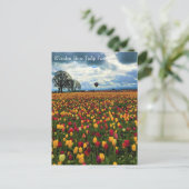 Tulp-Boerderij in het Briefkaart Oregon (Staand voorkant)