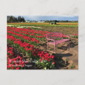 Tulp-Boerderij in het Briefkaart Oregon (Voorkant)