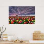 Tulp Boerderij in Woodburn Oregon Spring Sason Pos Poster (Keuken)