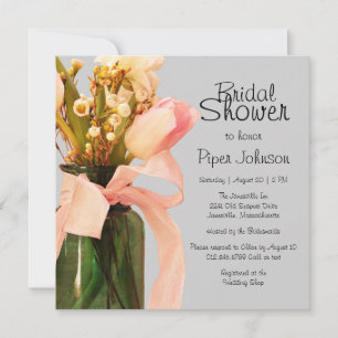 Tulp Boho Chic Lente Bruiloft Uitnodigingen