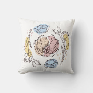 Tulp Botanisch Kussen