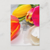 Tulp bruiloftsinvitaties boeket informatiekaartje (Voorkant)