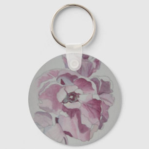 Tulp Button Sleutelhanger