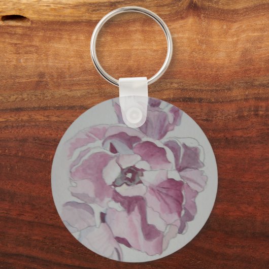 Tulp Button Sleutelhanger (Voorkant)